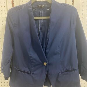 Roz & Ali Navy Blazer with Gold Button